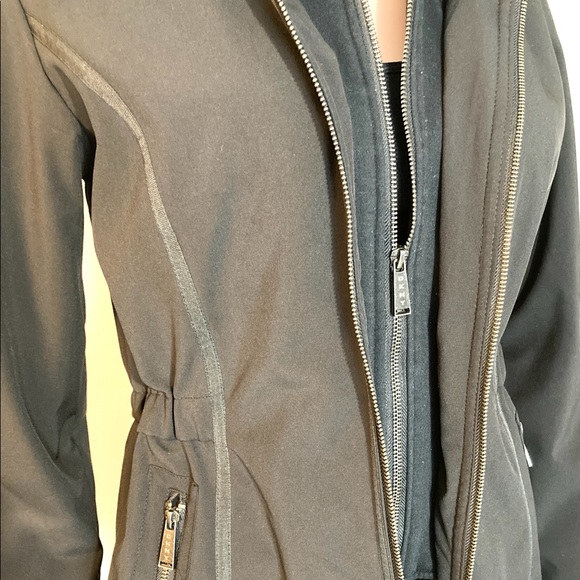 MED•DKNY•DOUBLE HOODED BLACK FUNky COAT• - Picture 8 of 13